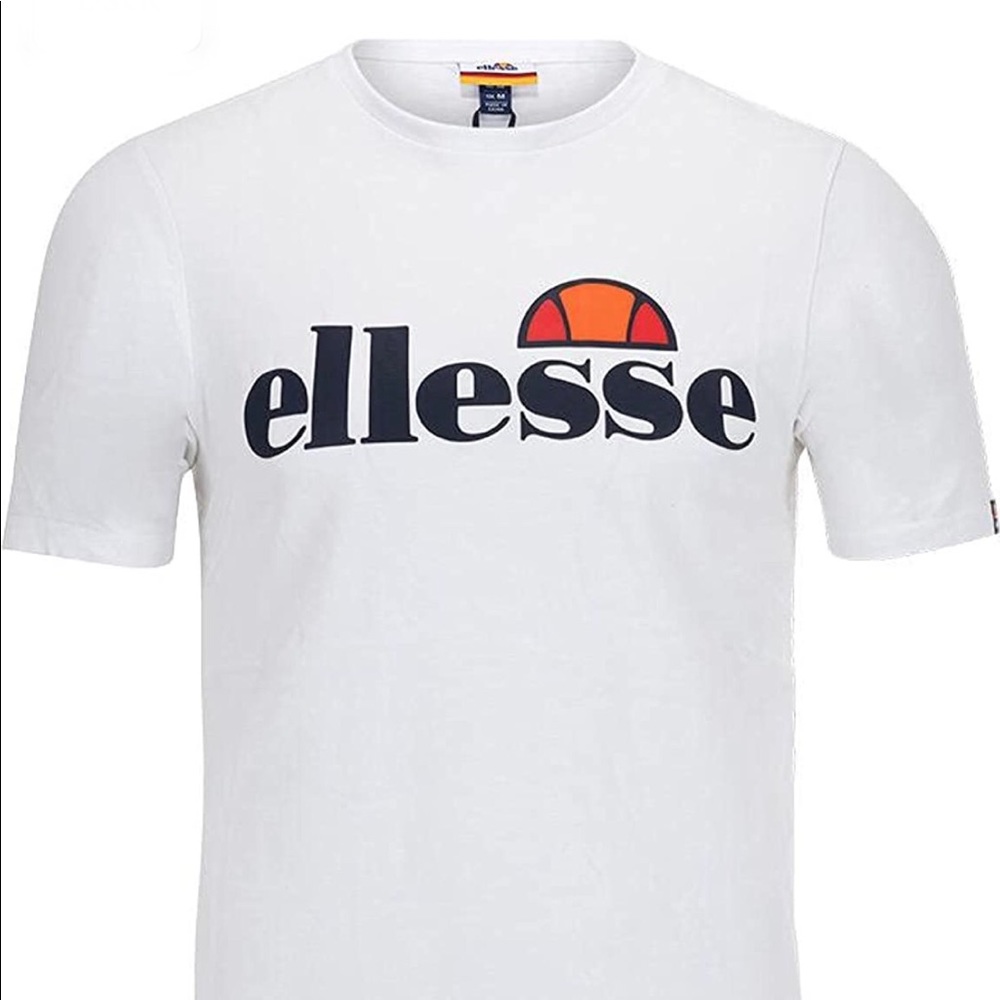 ellesse White Boyfriend T-shirt chest logo US 10